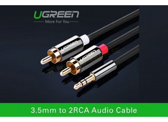 3,5 mm to  2 x RCA AUX Car stereo Cable 